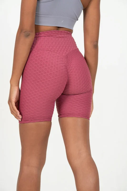 Pantaloncini Yoga Vita Alta Modellanti Donna